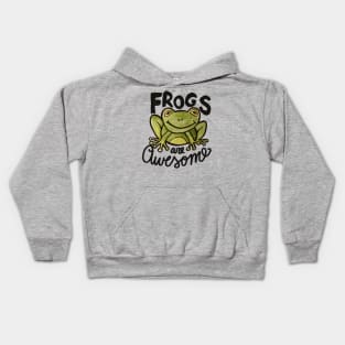 Frogs are awesome Kids Hoodie